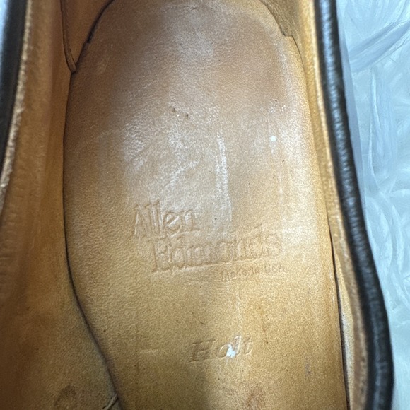Allen Edmonds Shoes USA Holt Men\'s Mahogany Brown Leather 9.5 D Dress Monk Strap main image 4